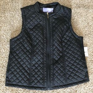 LAURA SCOTT plus size black vest